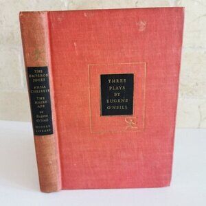 Three Plays by Eugene O'Neill Modern Library Book Vintage Red Hardcover